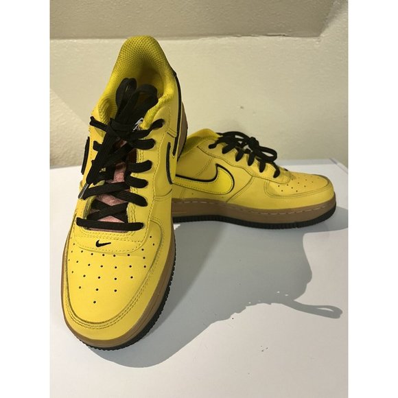 Nike Air Force 1 LV8 1 (GS) Speed Yellow Gum Youth Sz 5.5Y WMNS 7 - Picture 2 of 13